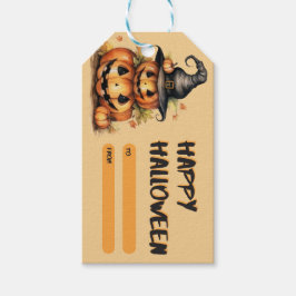 Spooky Halloween Treat Label Geschenkanhänger