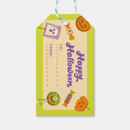Spooky Halloween Treat Label Geschenkanhänger
