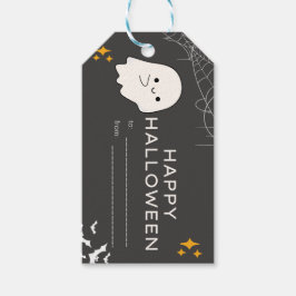 Spooky Halloween Treat Label Geschenkanhänger
