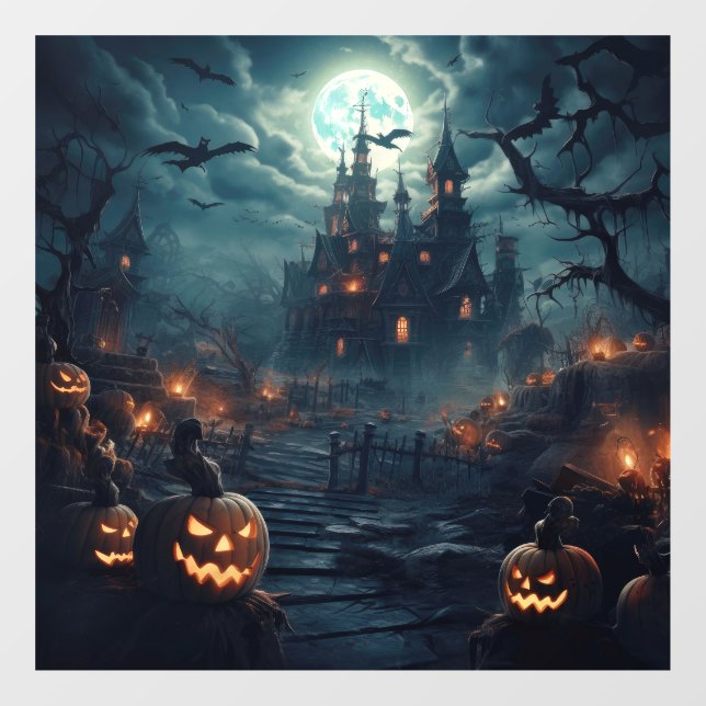 Spooky Halloween Window Cloning Fensteraufkleber (Blatt)
