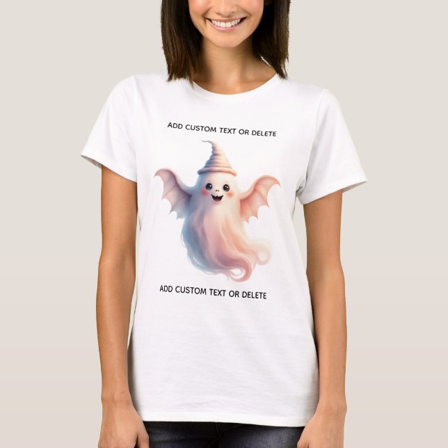 Spooky Halloween Women T - Shirt - Funny Ghost (Vorderseite)