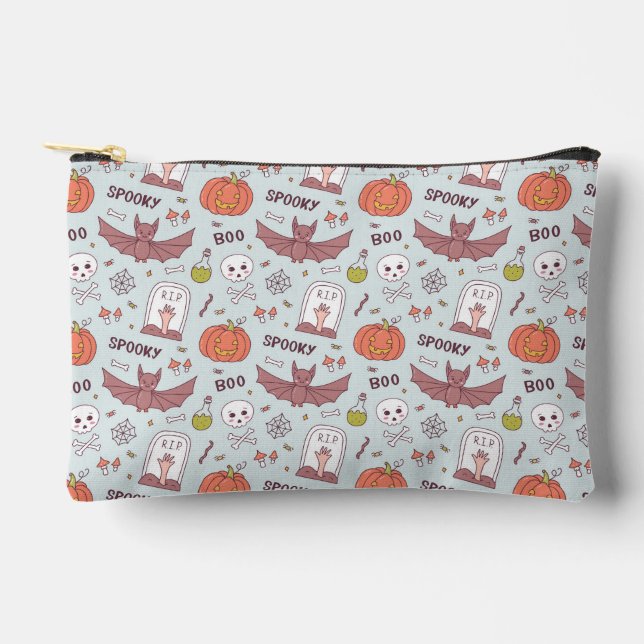 Spooky Halloween Zubehörtasche (Vorderseite)