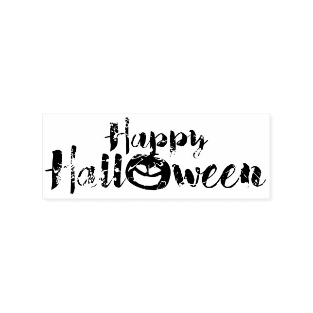 Spooky Happy Halloween Custom Rubber Briefmarke Gummistempel (Prägung)