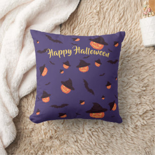 Spooky "Happy Halloween" Drehkissen - Halloween Kissen