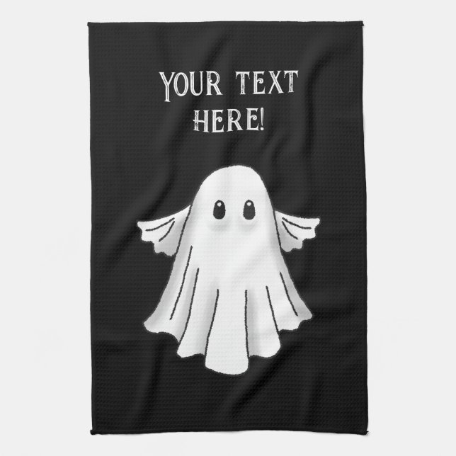 Spooky Happy Halloween Geschirrtuch (Vertikal)