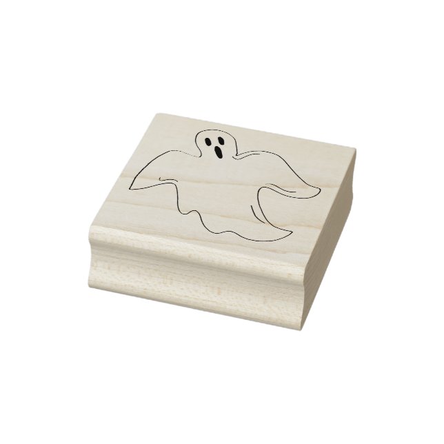 Spooky Happy Halloween Ghost Spuk House Gummistempel (Stempel)