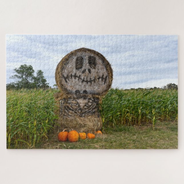 Spooky Hay Bale (Horizontal)