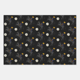 Spooky Headless Horseman Sleepy Hollow Halloween Geschenkpapier Set