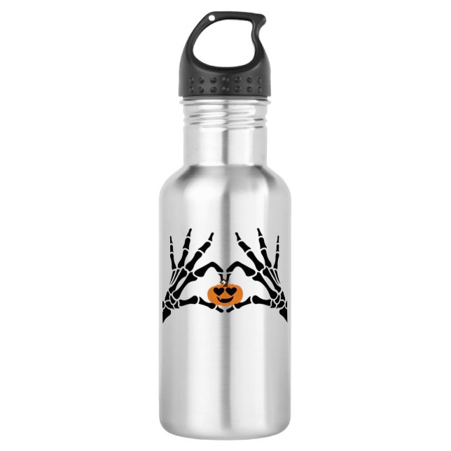 Spooky Heart Hands Classic Edelstahlflasche (Vorderseite)