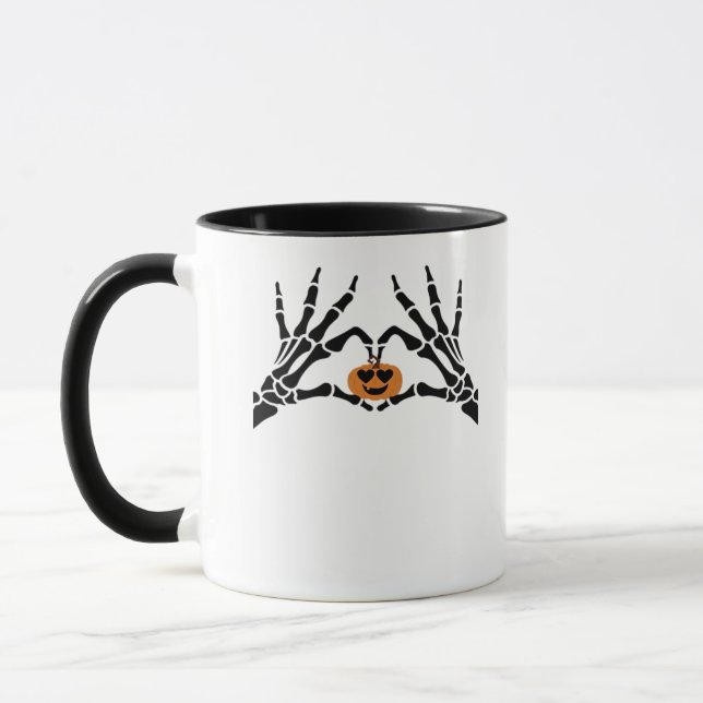 Spooky Heart Hands Classic Tasse (Links)