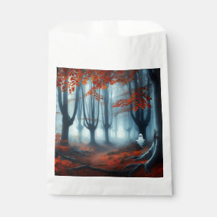 Spooky Herbstwald mit Gespenst Geschenktütchen