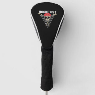 Spooky Hockey Spieler Enforcer Halloween Skull Bon Golf Headcover