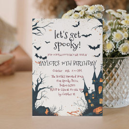 Spooky House and Forest Halloween Party Einladung