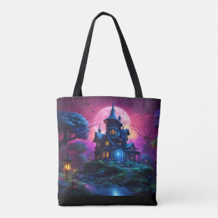 Spooky House auf Halloween Hill Tasche