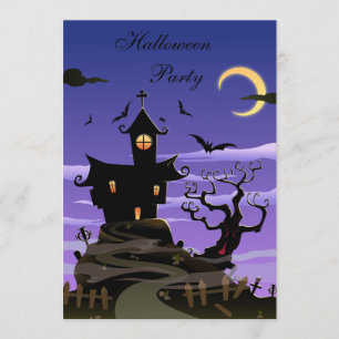 Spooky House Halloween-Party Einladung