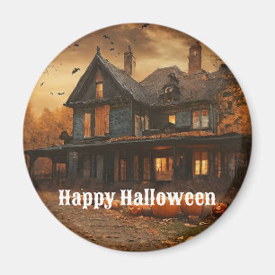Spooky House Pumpkin Halloween Collection Magnet