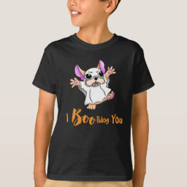 Spooky Hugs: Niedliches französisches Bulldog-Boo- T-Shirt