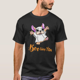 Spooky Hugs: Niedliches französisches Bulldog-Boo- T-Shirt