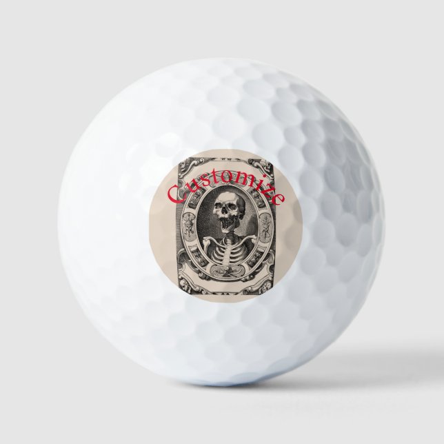 Spooky Human Skull Thunder_Cove Stone Untersetzer Golfball (Vorderseite)