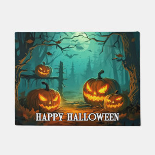 Spooky Illuminving Pumpkins   Frohe Halloween Fußmatte