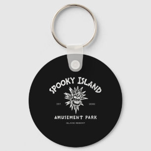Spooky Island Est 2002 Vergnügungspark Skull Hallo Schlüsselanhänger