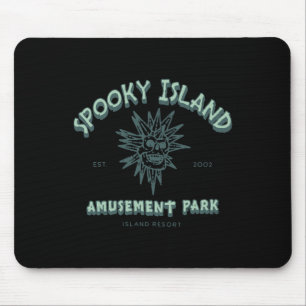 Spooky Island Retro Halloween Skull 90er Halloween Mousepad