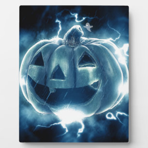 Spooky Jack-o-Lantern Fotoplatte