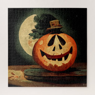 Spooky Jack-O-Lantern mit Top-Hut