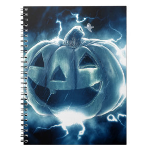 Spooky Jack-o-Lantern Notizblock