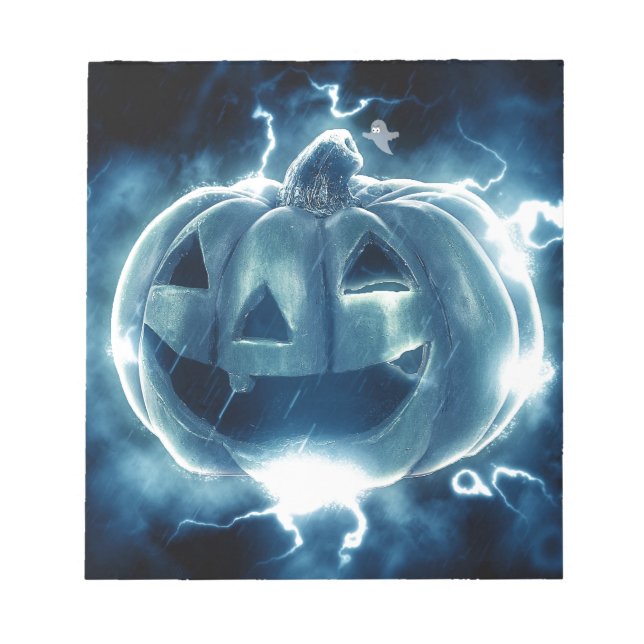 Spooky Jack-o-Lantern Notizblock (Vorderseite)