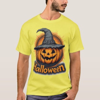 Spooky Jack-O'-Lantern Pumpkin T-Shirt