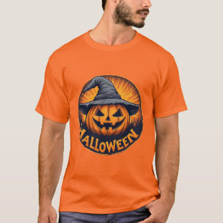 Spooky Jack-O'-Lantern Pumpkin T-Shirt