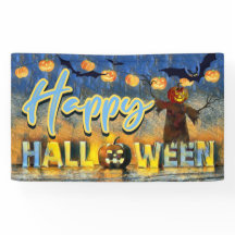 Spooky Jack-o''lantern Scarecrow Happy Halloween