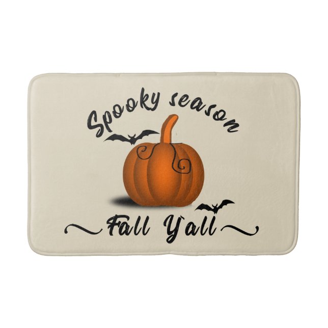 Spooky Jahreszeit Herbst Badematte (Vorderseite)