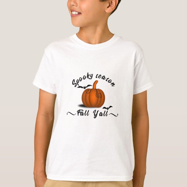 Spooky Jahreszeit Herbst T-Shirt (Vorderseite)