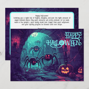 Spooky-Kanalüberraschungskarte Einladung