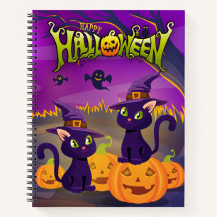 Spooky Kätzchen Sketch Book Notizbuch