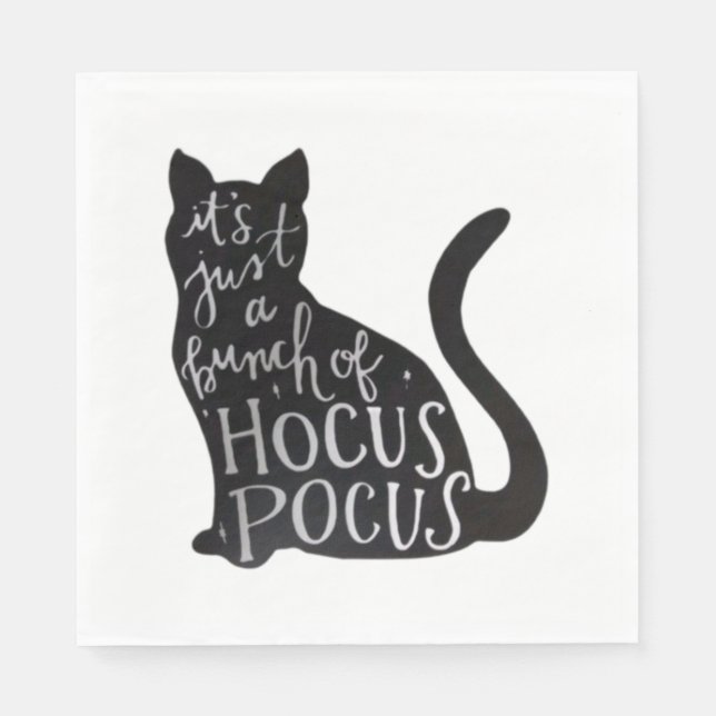 Spooky-Katze Serviette (Vorderseite)