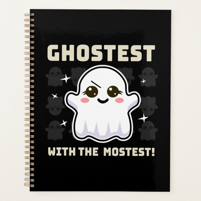 Spooky Kawaii Ghost Halloween Planner Planer (Vorderseite)