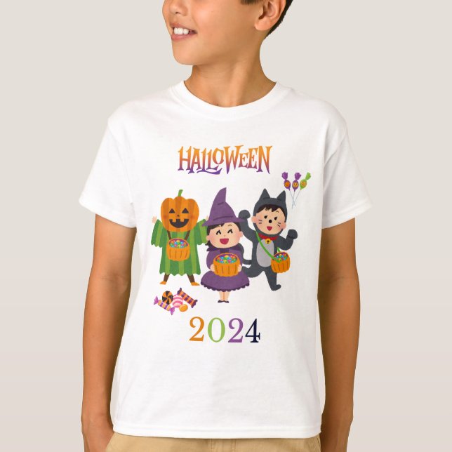 Spooky Kids T-Shirt für Halloween Spaß (Vorderseite)