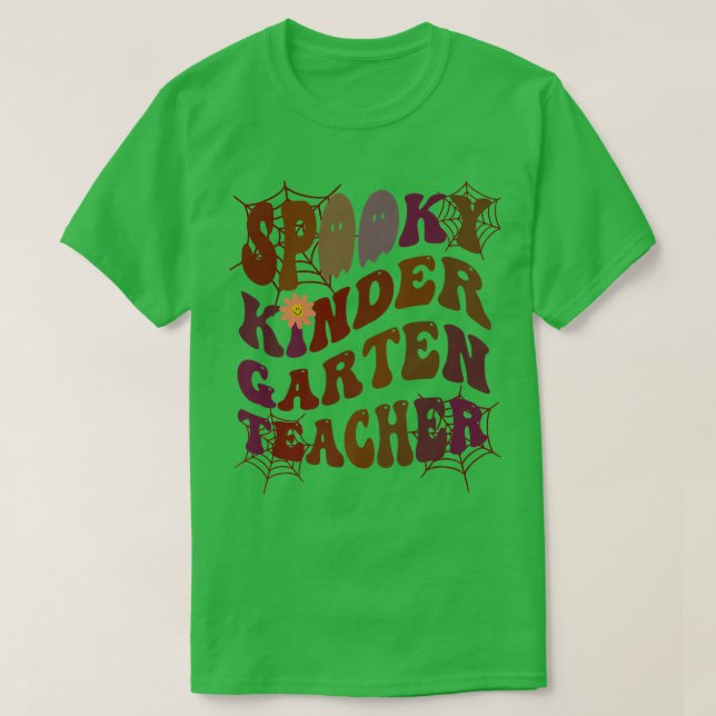 SPOOKY KINDER GARTEN LEHRER Kostüm Das ist mein Fa T-Shirt (Design vorne)