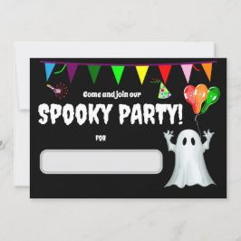 Spooky-Kindergeburtstag-Party Einladung