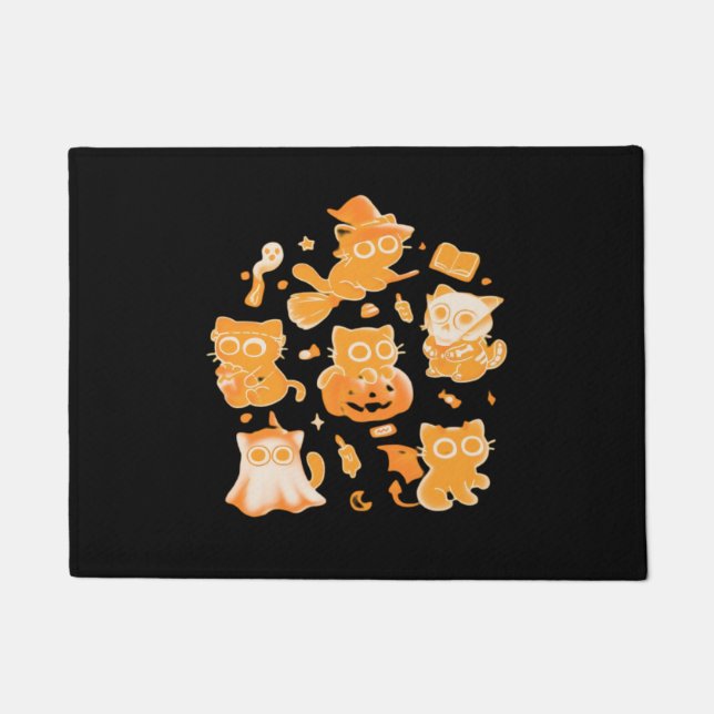 Spooky Kittens Classic T - Shirt Fußmatte (Vorderseite)