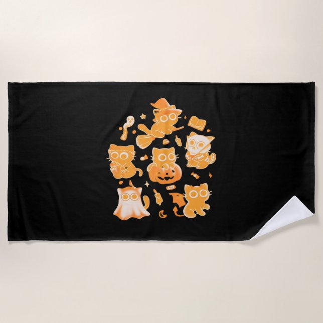 Spooky Kittens Classic T - Shirt Strandtuch (Vorderseite)