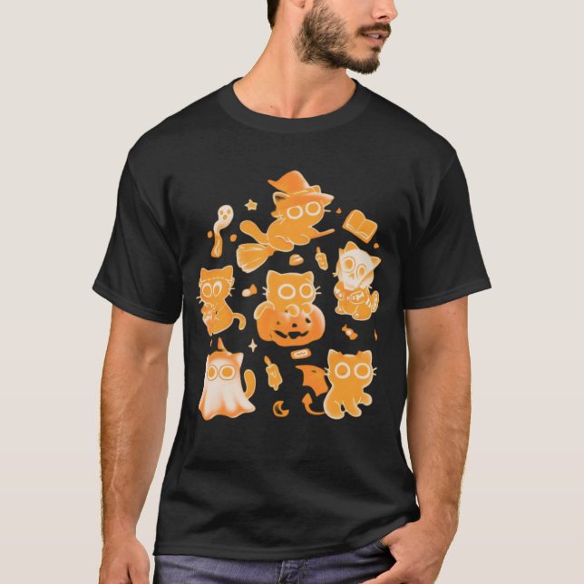 Spooky Kittens Klassisches T-Shirt (Vorderseite)