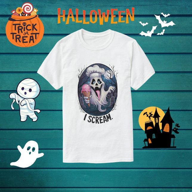Spooky Koch Ghost Ice Rahm Halloween Funny Men's T-Shirt (Von Creator hochgeladen)