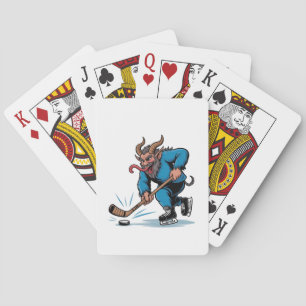 Spooky Krampus Eishockey Weihnachten spielen Spielkarten
