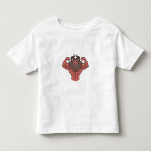 Spooky Krampus Weihnachten Flexing Muscle Fitness Kleinkind T-shirt