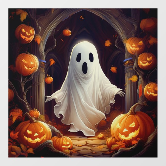 Spooky Lächeln Fensteraufkleber (Blatt)