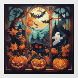 Spooky Lächeln Klammern Fensteraufkleber